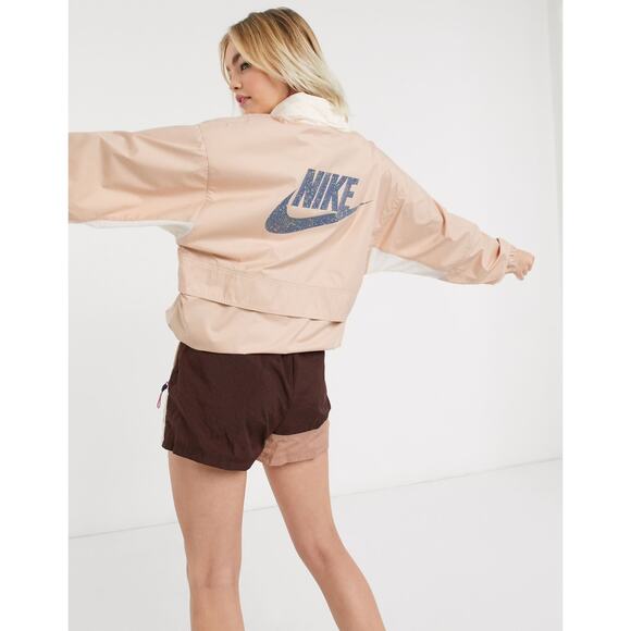 Nike Sportswear Icon Clash Packable Pullover Jacket Beige Windbreaker - Picture 3 of 9